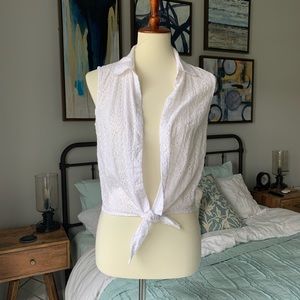 NWOT Garage White Crop Top